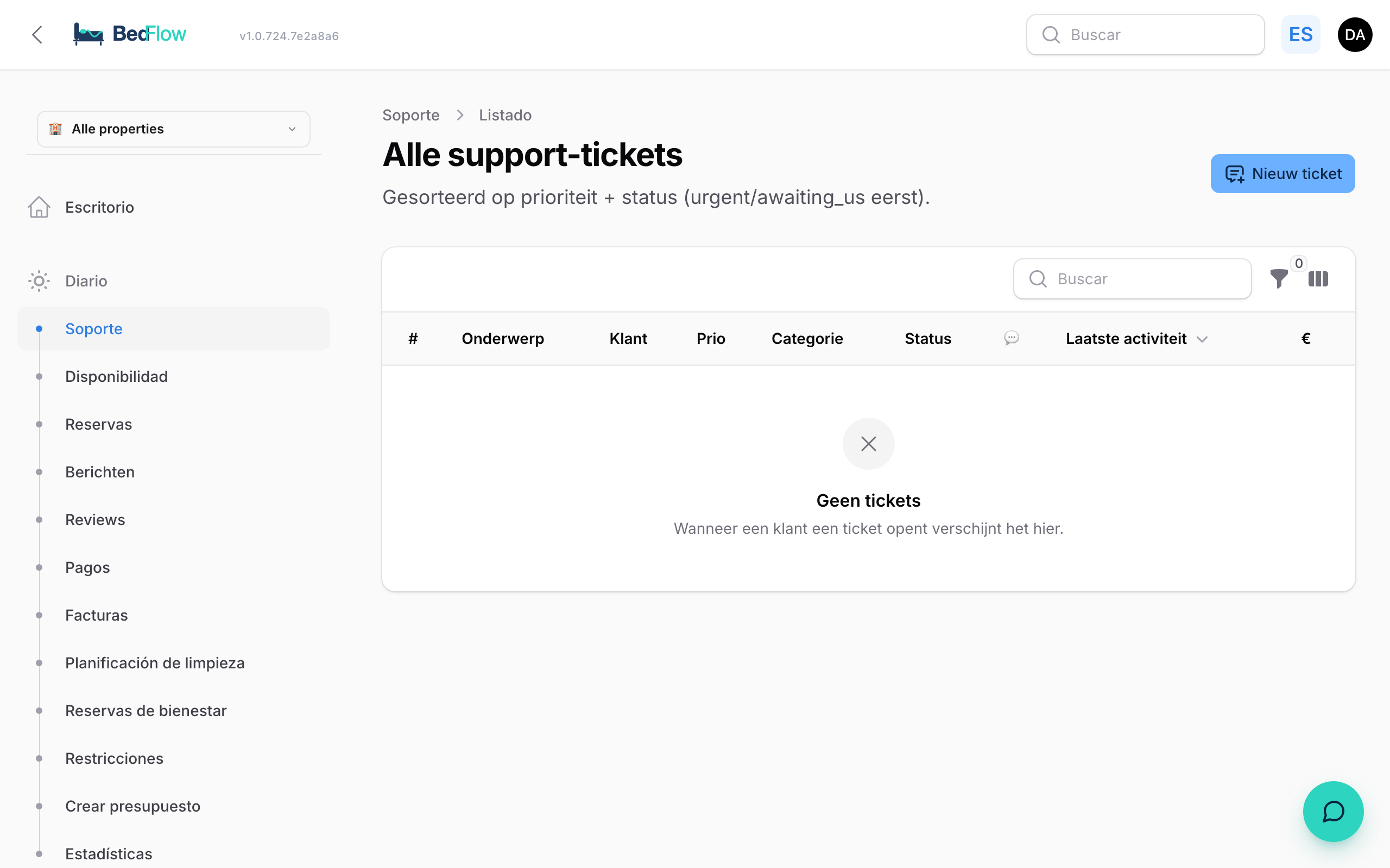 Crear un ticket