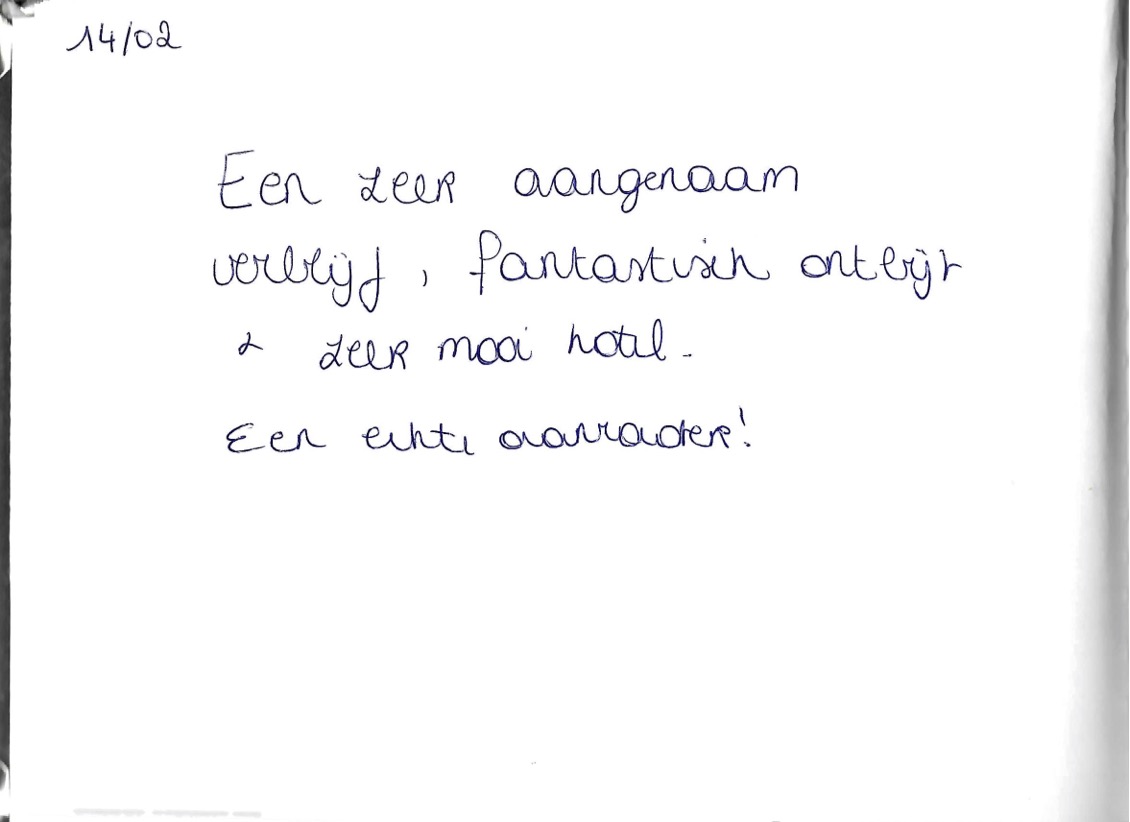Pagina uit het gastenboek
