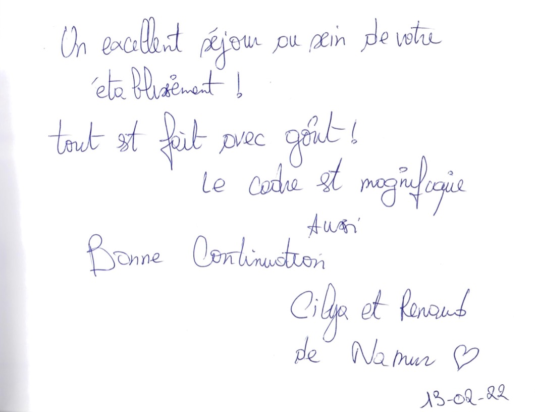 Pagina uit het gastenboek