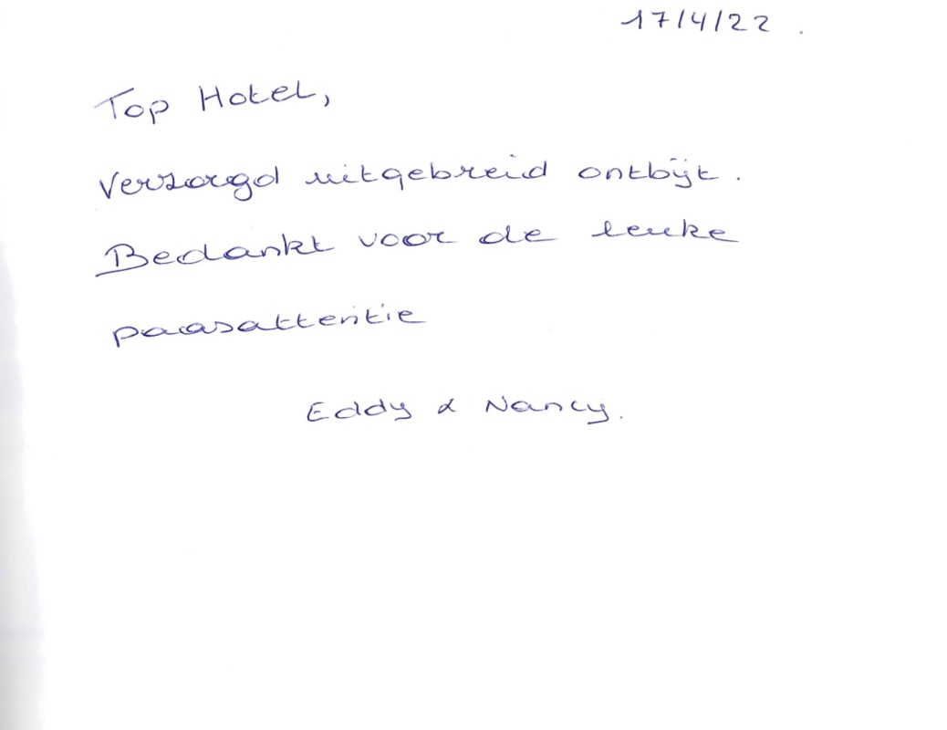 Pagina uit het gastenboek